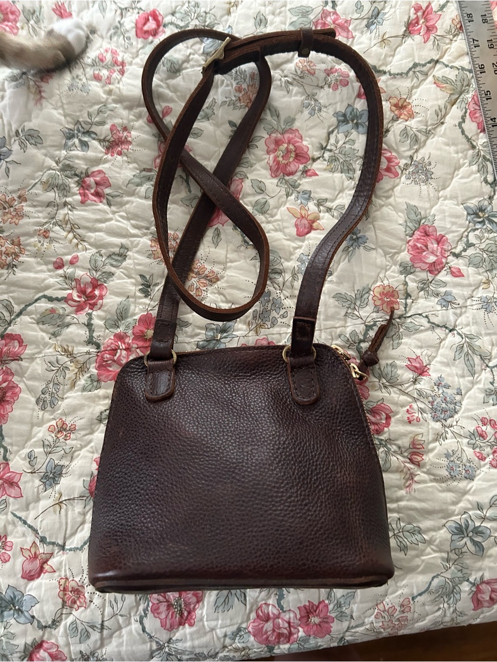 Portland Leather Luna Crossbody Bag - Coldbrew - SMALL SIZE